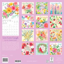 Alternative view of Live, Love, Laugh 2027 Square Wall Calendar