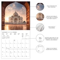 Passport to the World 2027 Square Wall Calendar - Image 4