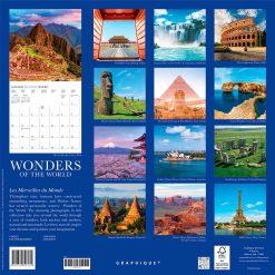 Alternative view of Wonders of the World 2027 Square Wall Calendar