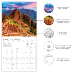 Wonders of the World 2027 Square Wall Calendar - Image 4