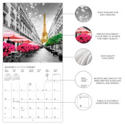 Paris Glitz 2027 Square Wall Calendar - Image 4