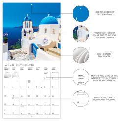 Greek Isles 2027 Square Wall Calendar - Image 4