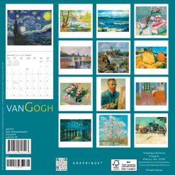 Alternative view of van Gogh 2027 Mini Square Wall Calendar