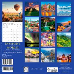 Alternative view of Passport to the World 2027 Mini Square Wall Calendar