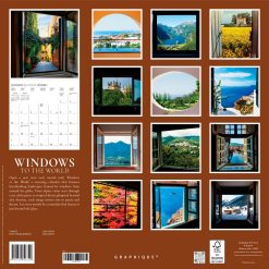 Alternative view of Windows To The World 2027 Square Wall Calendar