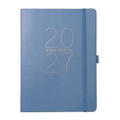 Blue 6 x 8 Vegan Leather 2027 Planner Diary