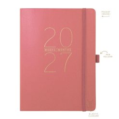 Mauve 6 x 8 Vegan Leather 2027 Planner Diary - Image 4