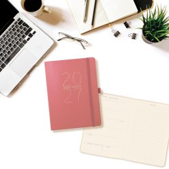 Mauve 6 x 8 Vegan Leather 2027 Planner Diary - Image 5