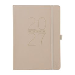 Grey 6 x 8 Vegan Leather 2027 Planner Diary