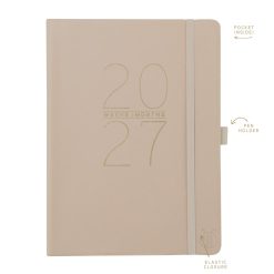 Grey 6 x 8 Vegan Leather 2027 Planner Diary - Image 4
