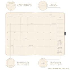 Blue 8 x 10 Vegan Leather 2027 Planner Diary - Image 3