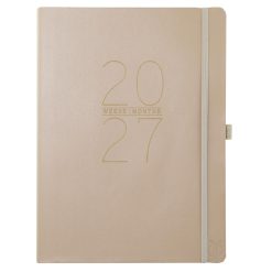 Grey 8 x 10 Vegan Leather 2027 Planner Diary