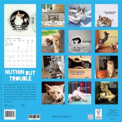 Alternative view of Nuthin But Trouble 2027 Square Wall Calendar