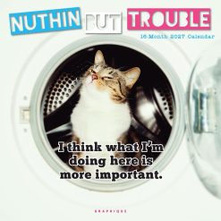 Nuthin But Trouble 2027 Square Wall Calendar