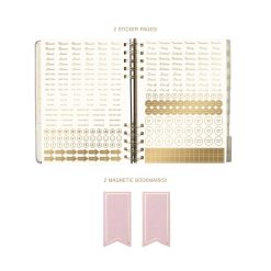 Blush 6 x 8 Fabric Bound Spiral 2027 Planner Diary - Image 4