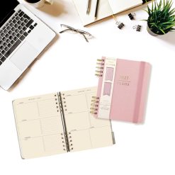 Blush 6 x 8 Fabric Bound Spiral 2027 Planner Diary - Image 5