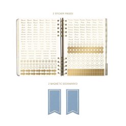 Chambray 6 x 8 Fabric Bound Spiral 2027 Planner Diary - Image 4
