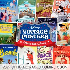 Disney Vintage Posters 2027 Square Wall Calendar