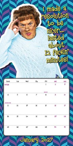 Mrs Browns Boys 2027 Square Wall Calendar - Image 3