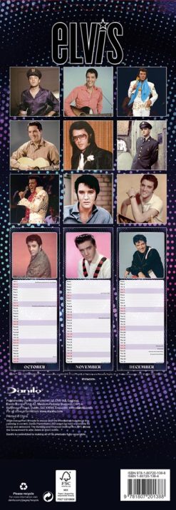 Alternative view of Elvis 2027 Slimline Wall Calendar