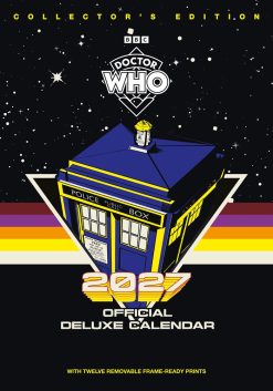 Doctor Who Classic 2027 A3 Deluxe Wall Calendar