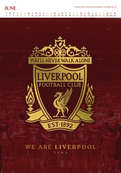 Liverpool FC 2027 A3 Deluxe Wall Calendar - Image 3