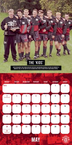 Manchester United FC Legends 2027 Square Wall Calendar - Image 3