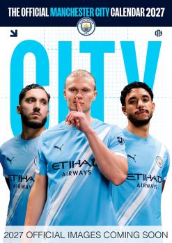Manchester City FC 2027 A3 Wall Calendar