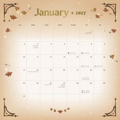 Manifest Your Dreams 2027 Square Wall Calendar - Image 4