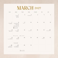 Yoga Magic 2027 Square Wall Calendar - Image 8