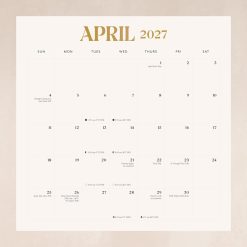 Yoga Magic 2027 Square Wall Calendar - Image 10