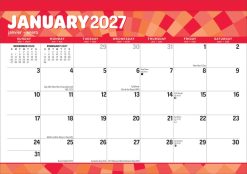 Large Print 2027 Desk Pad Calendar
