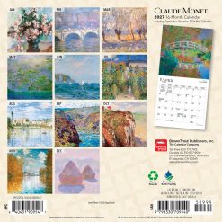 Alternative view of Monet, Claude 2027 Mini Square Wall Calendar