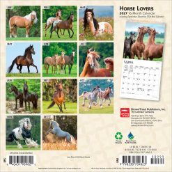 Alternative view of Horse Lovers 2027 Mini Square Wall Calendar