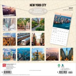 Alternative view of New York City 2027 Square FOIL Wall Calendar