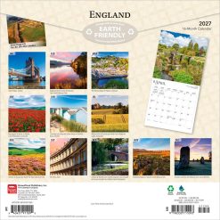 Alternative view of England 2027 Square Wall Calendar