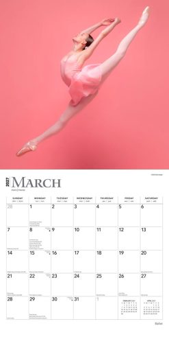 Ballet 2027 Square FOIL Wall Calendar - Image 3