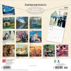 Alternative view of Impressionists 2027 Square Wall Calendar