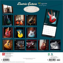 Alternative view of Electric Guitars 2027 Square FOIL Wall Calendar