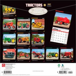 Alternative view of Tractors 2027 Square Wall Calendar