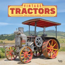 Tractors, Vintage 2027 Square Wall Calendar