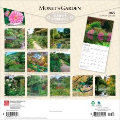 Alternative view of Monet's Garden 2027 Square Wall Calendar