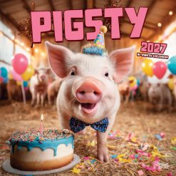Pigsty 2027 Square Wall Calendar