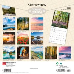 Alternative view of Motivation 2027 Square FOIL Wall Calendar