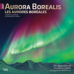 Aurora Borealis Les aurores boreales 2027 Square Wall Calendar
