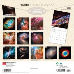 Alternative view of Hubble Space Telescope 2027 Square FOIL Wall Calendar