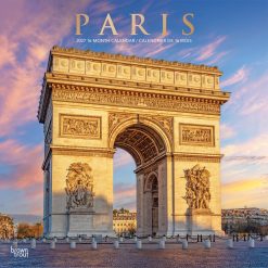 Paris 2027 Square ENGLISH FRENCH FOIL Wall Calendar