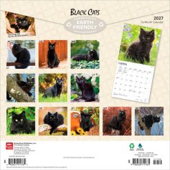 Alternative view of Black Cats 2027 Square FOIL Wall Calendar