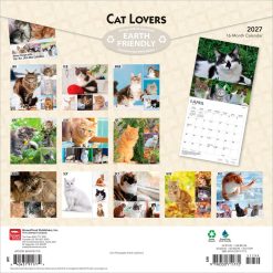 Alternative view of Cat Lovers 2027 Square FOIL Wall Calendar