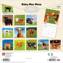 Alternative view of Baby Moo Moos 2027 Square Wall Calendar